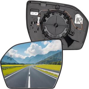 Driver Side Mirror Replacement for Ford Expedition 2018 2019, for Lincoln Navigator 2018 2019 - Left Side Rear View Mirrors Glass with Power Heated & Blind Spot