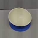 Bulldog Bowl Anti-Slip Dog Cat Dish Detachable Rubber Dog Bowl Pet Sterile Tilted Pet Feeder Slope Base (Blue, 2 Cup (Small/Medium Dog))