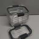 Rubbermaid Brilliance Tritan Plastic Food Storage Containers BPA Free Airtight Lids Ideal for Lunch Meal Prep & Leftovers Set of 5 (3.2 Cup)