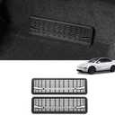 LUCKEASY 2PCS Floor Air Flow Vent Grille Protection for Tesla Model Y Juniper 2025 2026 Air Vent Cover Rear Under Seat Air Condition Outlet Grille Protector for Model Y Juniper Accessories