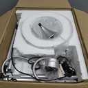 VONLUCE 71" Floor Lamp for Living Room with 3 Bulbs, Standing Lamp with Adjustable Reading Light, Modern Torchiere Floor Lamp with 3 Color Temperatures, Tall Lamp for Bedroom Corner, Nickel