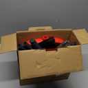 Broom and Dustpan Set,Broom with Dustpan Combo Set Dust pan with Long Handle, for Home Kitchen Room Office Lobby Floor Use Upright Stand Up(Gray&Red)