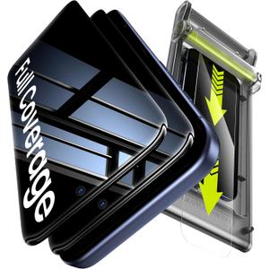 WSKEN For iPhone 17 Pro Max Privacy Screen Protector - 3D Full Coverage, 24 Anti Spy & Auto Installation Full Edge Coverage Case Friendly Fit Tempered Glass Screen Protector 17 ProMax