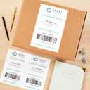 Avery Half-Sheet Printable Shipping Labels, 5.5" x 8.5" Customizable Stickers, White, 50 Blank Mailing Labels, Great for Mailing, Shipping, Organizing, and More (8126)