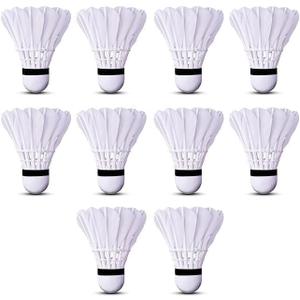 Gold Series Feather Shuttlecock (Pack of 10) | Durable Badminton Birdies for Training & Match Play