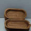 Nuogo 10 Pack Wooden Dough Bowls Bulk 12.5 Inches Rustic Dough Bowls for Wedding DIY Candle Home Crafts Making Farmhouse Fruits Supplies Decoration(Brown)