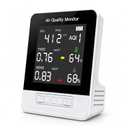 6-in-1 Air Quality Monitor, Smart Indoor CO2 Detector & HCHO TVOC AQI Tester, Accurate Temperature Humidity Meter with Color Display for Home, Bedroom, Office, Car, USB Powered (Not Battery Operated)