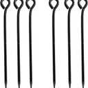 16 Inch Rebar Stakes,Metal Stake Ground,Ground Anchor,Heavy DutyTent Stakes,Baking Paint Metal Stakes,Tent Stakes,Ground Stakes 0.5 Inch Diamete (6 Pack)  Outdoor Travel