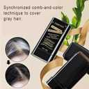 2 x Safe and Convenient Comb Hair Dye, Portable Hair Color Comb for Gray Hair Coverage, Waterproof and Sweat-Proof Hair Concealer Stick, 2 in 1 Instant Dye, for Women & Men (Coffee, 03)