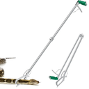60“ Snake Tongs Collapsible Grabber, Professional Reptile Snake Catcher Wide Jaw Handling Tool, Stainless Steel Snake Hook