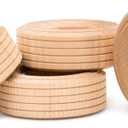 Mini Wood Wheels Treaded Style, 2 Inch Diameter, Pack of 12, for Crafts and DIY Car Models, by Woodpeckers