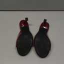 Mostrin Kitten Heels for Women Round Toe Heels With Bow Vintage Mules Sexy Slip on Stiletto Backless Sandals for Party Daily (6, Burgundy)