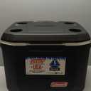 Coleman Xtreme 50qt Rolling Cooler with Wheels, Extra-Walled Insulation Keeps Ice up to 5 Days, Portable Wheeled Hard Chiller (Black)