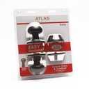 Atlas Exterior Entry and Deadbolt Combo Kit - Matte Black, Classic 