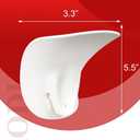 2pcs Silicone Flour Funnel, White Flour Funnel for 3.5-7 Qt Stand Mixer, for Flour, Sugar, and Other Dry or Liquid Ingredients (White)