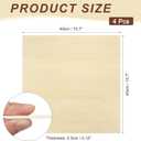MECCANIXITY 4pcs Basswood Sheet 15x15x1/8 Unfinished Wood Plywood Boards