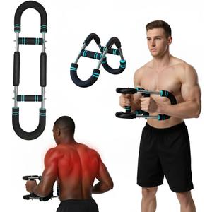 UPGRADED Unisex 3-Level Adjustable Twister Arm Trainer (60-110lbs), Foldable Arm/Muscle/Shoulder/Back Fitness Equipment, Portable Chest Workout Exerciser for Home Gym Travel