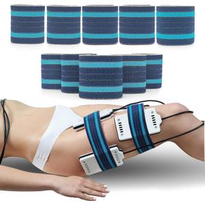 Elitzia Elastic Bandage Wrap Azure and Traditional Royal Blue Binding Strap for Beauty Machine Lipolaser Bands Spare Parts Use 3 Size 10 Pcs ETL06BD