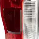 Tail Light Assembly Compatible With Ford F250 F350 Super Duty 2017 2018 2019 Left Driver Side Rear Taillight Tail Lamp Halogen Brake Lamp(Non LED) (with Blind Spot) (Left Driver Side)