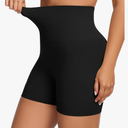 WOWENY Shapewear Shorts Mid-Waist Body Shaper Shorts Tummy Control Underwear Seamless Slip Shorts for Under Dresses, Size S-M