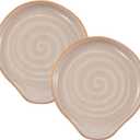Bico Light Beige Spoon Rest Set, Set of 2, Microwave and Dishwasher Safe, for Kitchen Counter, Stove Top, Coffee Table