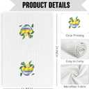 Chinoiserie Summer Lemon Kitchen Dish Towels 16x24 Inch, Blue and White Ginger Jar Gifts for Women, Aesthetic Lemon Seasonal Holiday Decorative Hand Towel Tea Towels for Cooking Baking Bathroom (Diningroom-21)