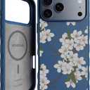 Smartish iPhone 17 Pro Max MagSafe Case - Gripmunk Magnetic Slim Case [Lightweight + Protective] Thin Grip Cover with Microfiber Lining - Shockproof for Apple iPhone 17 Pro Max - Very Cherry Blossom