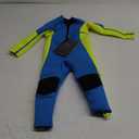 Hevto Kids Wetsuit for Boys Girls Toddler Youth 3/2mm Neoprene Full Wet Suits in Cold Water for Swimming Surfing Diving (K1-2mm-Front Zip-Green), 3