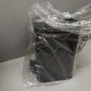 CEROELDA Small Trash Can with Lid-5L/1.3 Gal,Stainless Steel Outdoor Dog Poop Garbage Can-Farmhouse Retro Metal Waste Bin w/Step Pedal for Bathroom Bedroom Office-Soft Close-Black