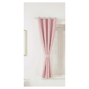 Solid Pink Curtains 83 Inches Long Baby Pink Blackout Curtain Panels/Drapes for Girls Bedroom Decor Grommet Room Darkening Thermal Insulated for Baby Nursery, 83x42Inc, Pack  Of 1