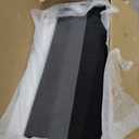 Flash Furniture Hudson Mid-Century Modern Loveseat - Dark Gray Faux Linen Upholstery - Buttonless Tufting - Wood Legs, 31.5"D x 62"W x 33"H, Dark Grey