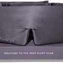 DROWSY Silk Sleep Mask. Face-Hugging, Padded Silk Cocoon for Luxury Sleep in Total Darkness. (Moonlight Shadow)
