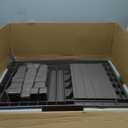 Nestl Patio Chairs - Grey Chaise Lounge Chair Outdoor, 5-Position Adjustable Sun Tanning Chair, Waterproof Pool Lounge Chairs Set of 2, Reclining Lawn Chair, Lightweight Outdoor Lounge Chairs