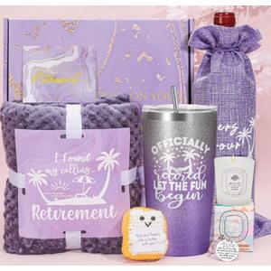 Retirement Gifts for Women 2025, Happy Retirement Gift for Women Nurse Teacher Coworker Boss, Best Funny Retired Gift Ideas Basket for Mom Grandma