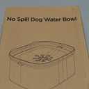 AONKEY 3L Dog Water Bowl No Spill, 101oz Large Spill Proof Dog Bowl Reduce Refill, Anti Splash No Mess Dispenser Dripless Slow Drinking Water Bowl for Sloppy Messy Drinkers (Gray)