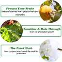 Bird Netting for Garden, 13x33Ft Garden Netting,Fruit Tree Netting Doesn't Tangle and Reusable Bird Mesh Protect Fruit Vegetables Plants from Birds Deer
