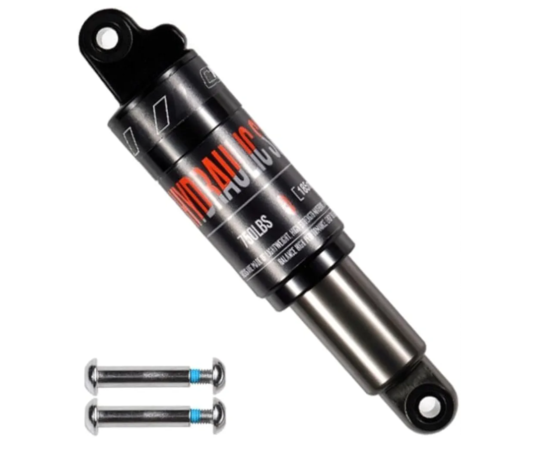 Mountain Bike Rear Shock Absorber, Hydraulic Shock Absorbers Biliary Spring Shock 190mm 750lbs 1000LBS For XC Soft Tail (Size : 185mm, Color : 750lbs)