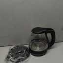 OVENTE Electric Kettle, 1.5L Borosilicate Glass Countertop Water Heater and Boiler for Coffee or Tea, BPA-Free, Auto Shut-Off, Boil-Dry Protection, Removable and Washable Spout Filter, Black KG83B