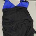 SUUKSESS Women Mesh One Piece Swim Dress Swimsuit Tummy Control Bathing Suit, Size M