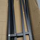 63" Console Table,Modern Narrow Long Sofa Table Behind Couch,Skinny Entry Table with Black Metal Frame for Living Room, Hallway,Classic Black