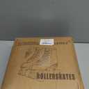 XUDREZ Cowhide Roller Skates for Women and Men High-Top Shoes Double-Row Design,Adjustable Classic Premium Roller Skates (45-US Men 9.5-Women 11, blue)