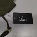 Zuvebamyo Women's Two Piece Bikini Sets Sexy Halter Ring Swimsuit Triangle String Cheeky Bathing Suit Olive, Size: L