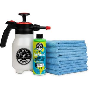 Chemical Guys HOL401 Eco Friendly Drought Buster Waterless Car Wash & Wax Kit, 8 Items