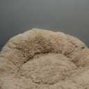 Donut Dog Bed - Premium Comfort for Anxiety Relief - Fluffy & Calming Design with Ultra-Plush Support | Cozy Round Dog Bed with Super Soft Circle Style (Beige, Large)