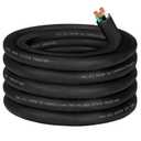 25ft 12/3 12 AWG SOOW Portable Power Cable,600V 12 Gauge Electrical Cable-3 Conductor SOOW Extension Cord for Motor Lead,Welder Machine,Generator,Portable Light,EV Car Charger,Industrial Outdoor