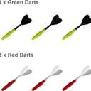 3 x 6 Pcs Throwing Accessories Replacement for Bristle Axe Target Board-Soft Tip Darts, Ninja Star and Plastic Throwing Game-Compatible with Most of The Bristle Axe Throwing and Dart Board