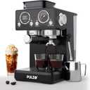 PULZO Espresso Machine with Grinder, 20 Bar All-in-One Coffee Maker