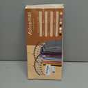 Legging Organizer for Closet, Metal Yoga Pants Hangers 2 Pack w/10 Clips Holds 20 Leggings, Space Saving Hanging Closet Organizer w/Rubber Coated Closet Organizers and Storage, Black