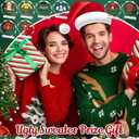 Misdary 8 Pcs Funny Ugly Sweater Gingerbread Christmas Acrylic Trophy Award 4 Inch Christmas Party Trophy Award Contest Prizes for Costume Contest Xmas Winner Holiday Party Supplies