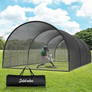 30FT Portable Baseball & Softball Batting Cage for Backyard – 123456789, 30 x 13 x 9 ft